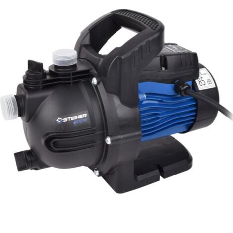Pompe de surface 800W auto-amorçante – Débit 3600 L/h – Hauteur manométrique 40 m – Profondeur d'aspiration 7,6 m – Polypropylène renforcé – Korman Garden
