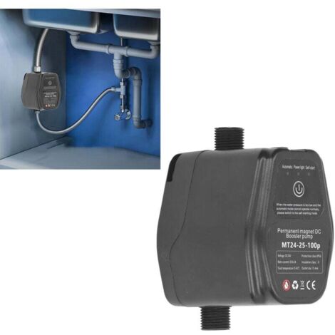 Pompe de surpression à moteur DC sans balais automatique à aimant permanent pour l'irrigation domestique 100W 24V Noir 100-240V EU Plug--