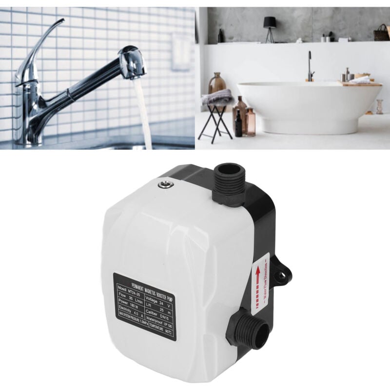 Pompe de surpression d'eau à haut débit 180W pour évier de cuisine douche DC24V- Trimec