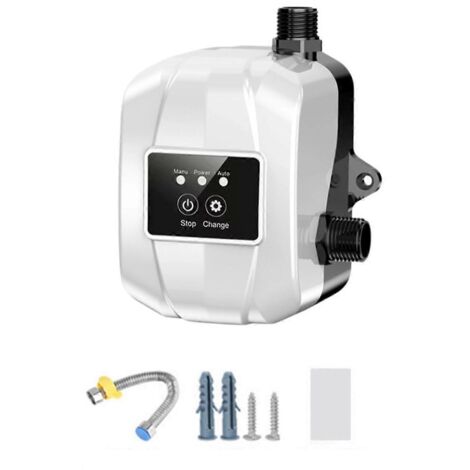 Pompe de surpression d'eau du robinet domestique, sûre et silencieuse, 150 P, prise UE, blanche