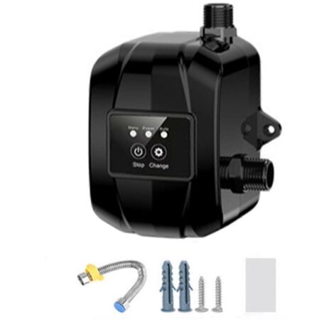 Pompe de surpression d'eau du robinet domestique, sûre et silencieuse, 150 P, prise UE, noire