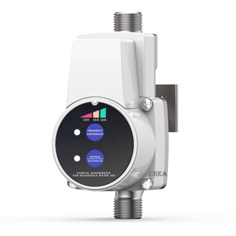 CREA Pompe de surpression d'eau, pompe de surpression DC24V pompe de circulation d'eau à fréquence variable surpresseur de robinet, réglage de surpression à trois vitesses