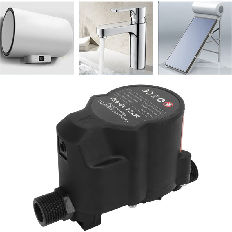 Pompe de surpression d'eau Pompe de surpression de douche automatique à induction et à faible bruit pour salle de bain DC24V eu Plug 100-240V - Trimec