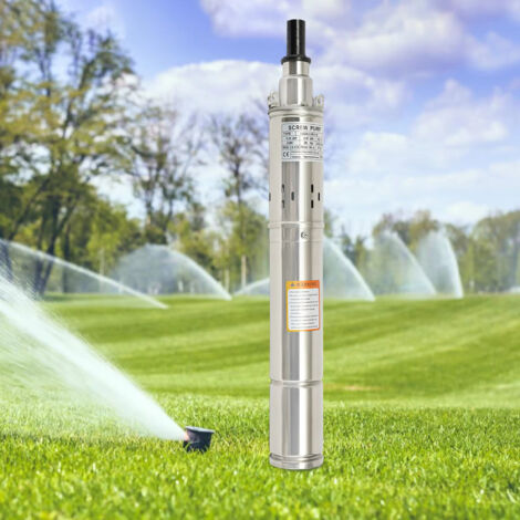 Pompe de surpression submersible électrique CC 220 V, 500 W, pour puits profonds, adaptée aux exploitations agricoles et aux ranchs.