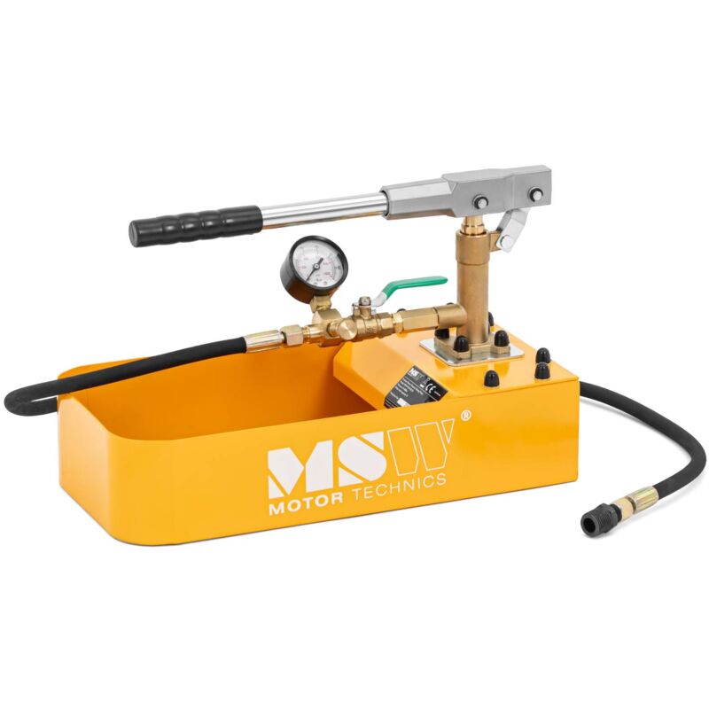 Pompe d'épreuve de 16 ml 60 bar avec 2 valves et réservoir d'eau de 7 l
