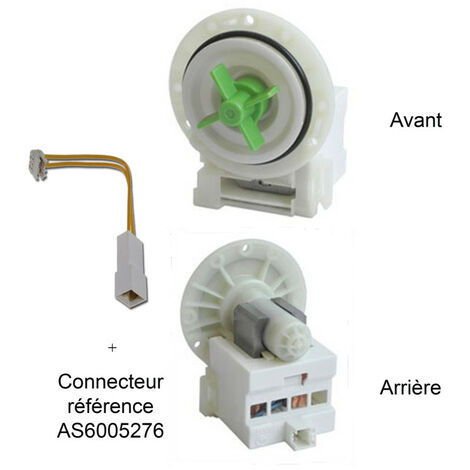 Pompe de vidange Malice PLASET 64317 AS6005275 pour Lave linge BRANDT, FAGOR, SANGIORGIO, THOMSON, VEDETTE