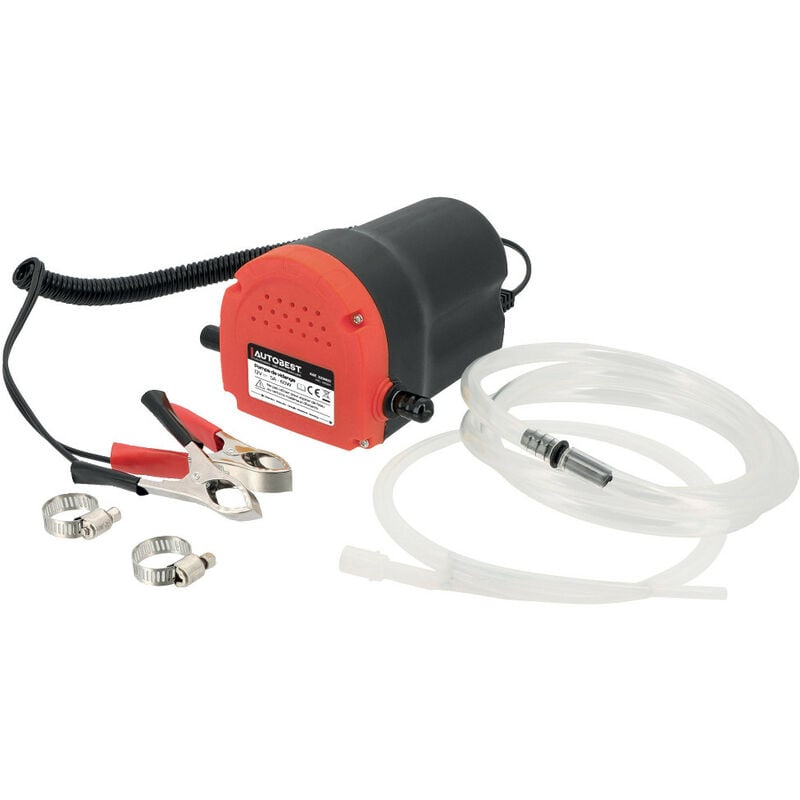 Autobest - Pompe de vidange moteur 12V 60W avec fusible 10A