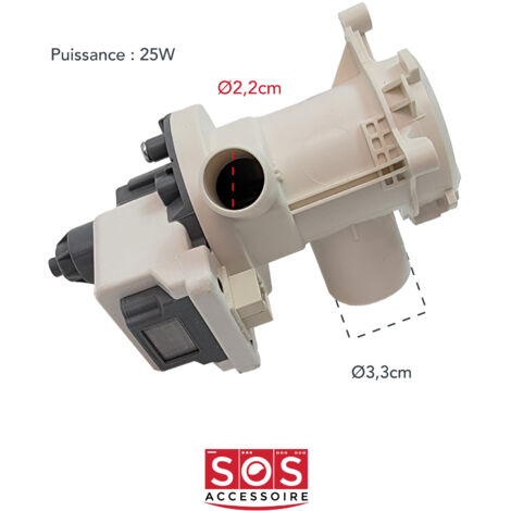 POMPE DE VIDANGE pour LAVE LINGE BEKO - 2840940200
