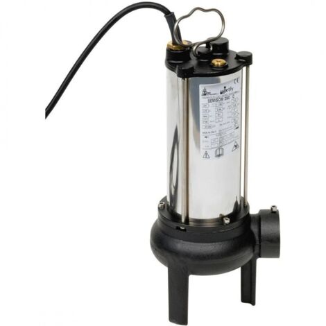Pompe d'Évacuation Relevage Pour Eaux Chargées JETLY Semisom SM290 J/3 H Monophasé - 136050