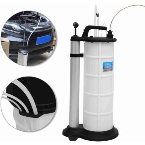 Pompe d'extraction par aspiration d'eau et d'huile usagée 9 L, transfert de fluide sous vide, fonctionnement manuel
