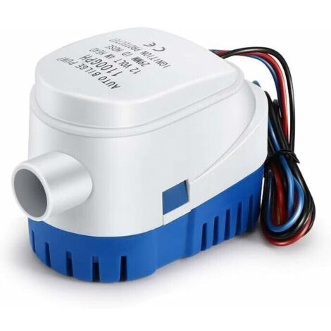 Pompe di sentina, pompa di sentina automatica da 12 V, 1100 GPH, pompa automatica silenziosa per acqua liquida, pompa di sentina marina, pompa dell'acqua per barche, stagni, piscine