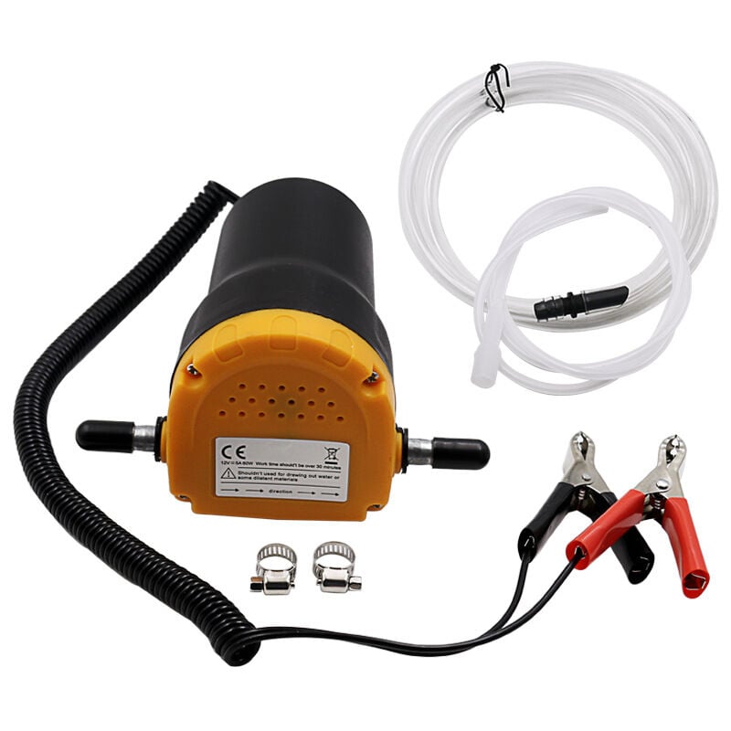 Pompe Diesel Pompe de Transfert 12V 80W Pompe Electrique Vidange Huile Moteur,Pompe à Huile Diesel pour Le Changement de Diesel d'extracteurs de