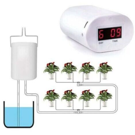 Pompe d'irrigation automatique à 8 têtes, contrôleur pour fleurs et plantes, dispositif d'irrigation goutte à goutte domestique, système de minuterie, outils de jardinage