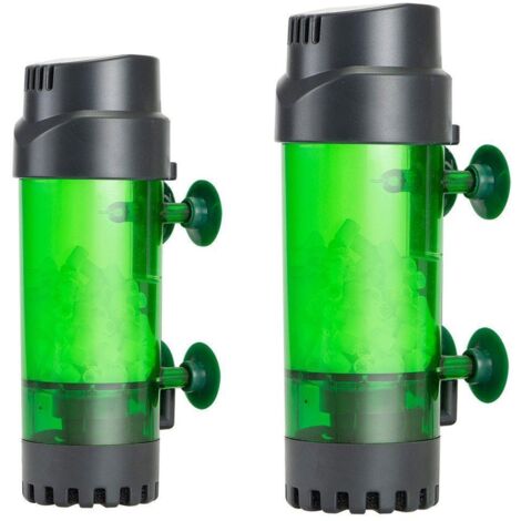 Pompe d'oxygénation avec filtre à lit fluidisé interne pour aquariums, assurant une eau cristalline. - AquaForge
