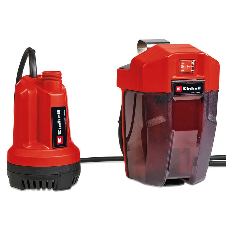 Einhell - Pompe d'évacuation pour eaux claires sans fil ge-sp 18 Li-Solo Power X-Change (18V, débit 5000 L/h, profondeur d'immersion max. 4 m) Livré