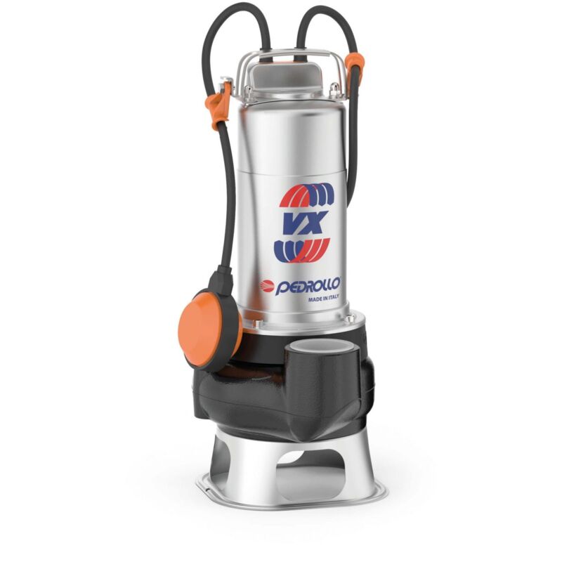 Pompe De Relevage Pedrollo Vxm 10/35 Eaux Chargées Avec Flotteur Mono 15 M3/h 0.75 Kw