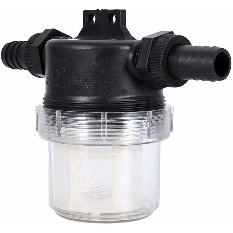 Aougo - Pompe à eau filtre filet arroseur réglable en ligne Transparent maille crépine arrosage outil pour jardinage pompe à eau(interface:20mm)