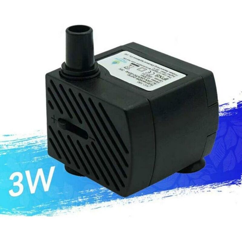 Pompe à eau multifonctionnelle mini pompe à eau pompe submersible pour réservoir à poissons fontaine filtration petite pompe à eau fontaine à boire