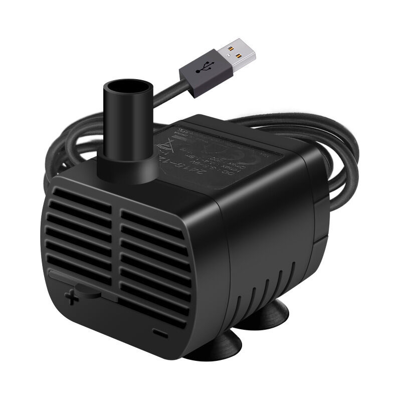 Pompe Eau Submersible, Aquarium Pump Ajustable 200L/H 3W Ultra-Silencieux Pompe USB pour Étang Fish Tank Fontaine Réservoir de Poissons