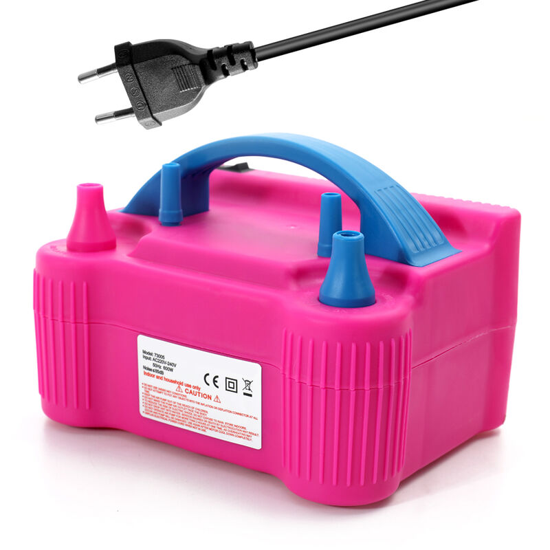 Decdeal - Pompe électrique de gonflage de ballons, souffleur d'air à deux buses, haute puissance 220V-240V, outil gonflable rapide et Portable