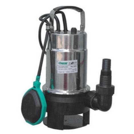 POMPE ÉLECTRIQUE IMMERGÉE EN ACIER-TECHNOPOLYMÈRE POUR EAUX USÉES Puissance : 550 watts