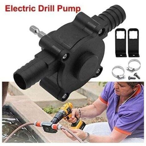 Pompe électrique pour perceuse, mini pompe à eau, pompe électrique portative pour perceuse, pompe auto-amorçante portable, pompe pour perceuse domestique, petite pompe à eau de jardin, 6,35 mm