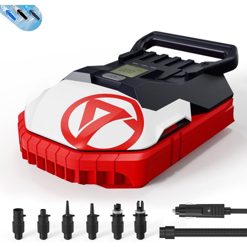 Start - Pompe électrique pour planche à pagaie gonflable, pompe à air sup 22 psi pour gonfler et dégonfler le stand up paddle et le matelas avec