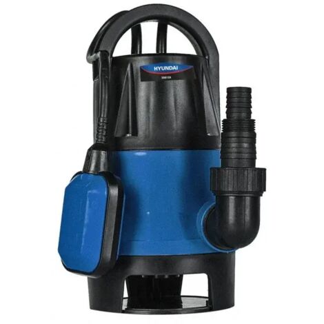 Pompe e'lectrique submersible Hyundai 35612 pour aspiration d'eau sombre et claire 750W classification IPX8 avec flotteur