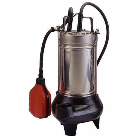 Pompe électrique submersible pour eaux usées avec broyeur 1,2 HP – Débit max 22.000 l/h – Solides jusqu'à 35 mm – Corps fonte G20, inox AISI 304