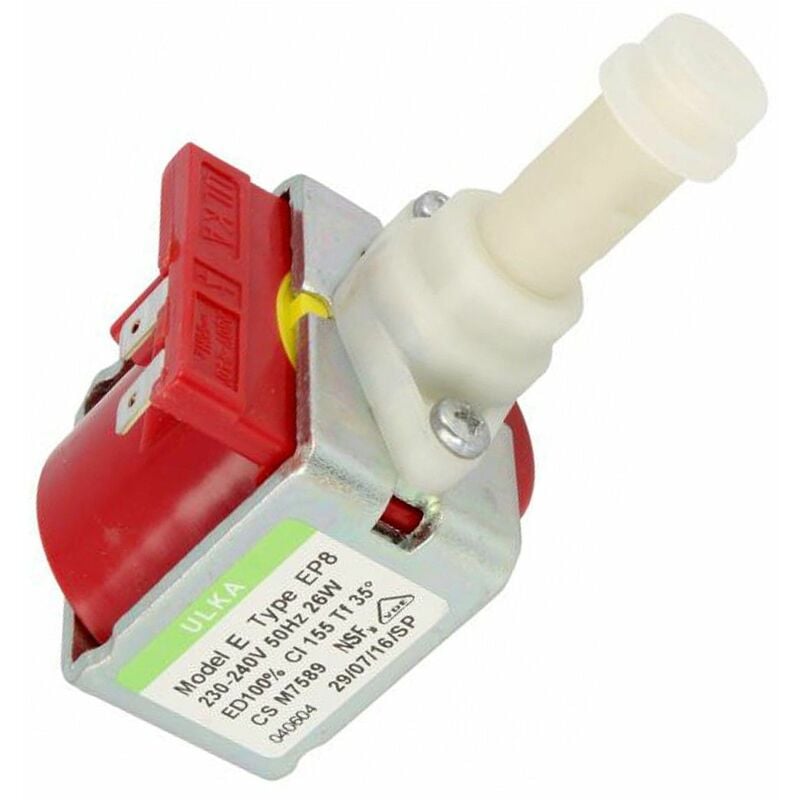 Pompe EP8 ulka 26w (5191103300) Nettoyeur vapeur BRAUN, DELONGHI, IDROS, SIMAC, VETRELLA