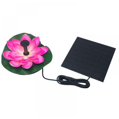 Pompe Flottante Solaire - Nénuphar en Mousse pour Étang - Fontaine Décorative Extérieure Jardin Cour Piscine - 1 Pièce