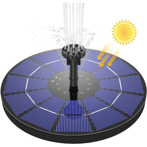 Kit de pompe solaire pour fontaine, pompe solaire pour ￩tang 4 Buse de pompe  ￠ eau solaire pour fontaine d'eau ￉tang Jardin Arroseur d'eau Pulv￩risateur  - AliExpress