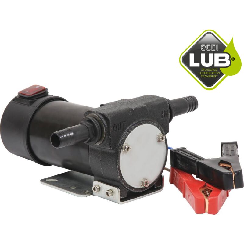 Pompe gasoil avec pistolet et tuyau -12V 40L/min. 180W Sodilub 08644