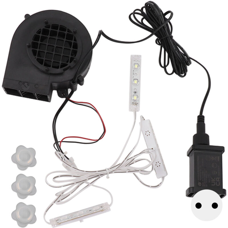 Eosnow - Pompe gonflable de noël, avec 3 ensembles d'ampoules led blanches, pour décorations de vacances en plein air, prise ue 220-240V