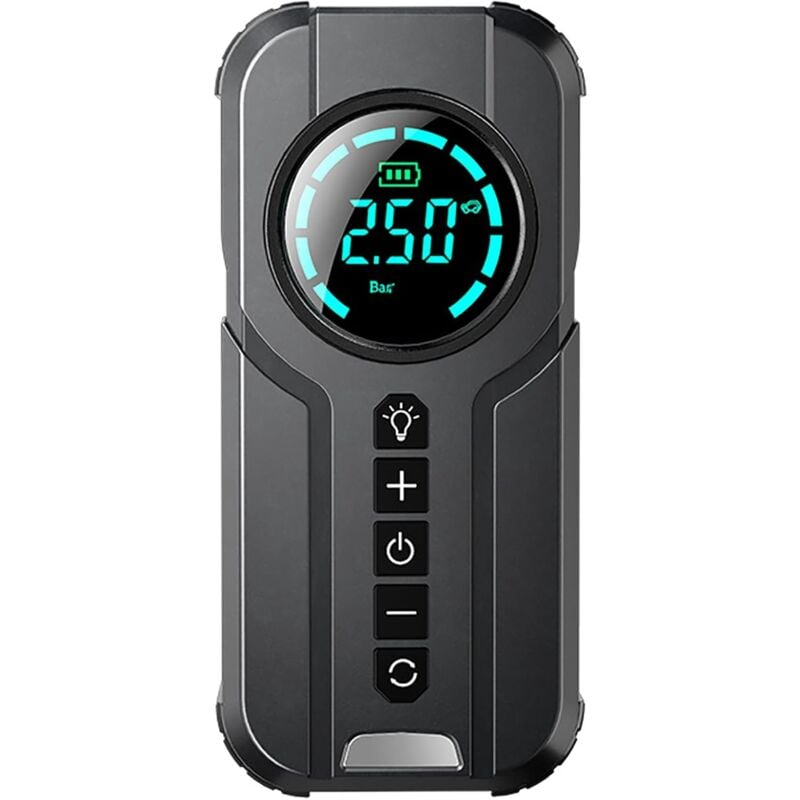 Gotrays - Pompe gonflable de pneu, compresseur d'air électrique, mini pompe à air portable pour pneu de voiture, gonfleur de recharge portable,