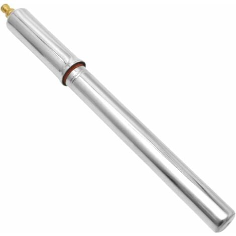 Pompe gonflage acier chromé 250mm avec flexible Presta Schrader colliers de fixation vélo poussette trottinette