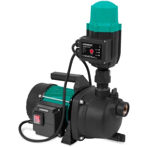 Pompe hydrophore/automatique 800W – 3300l/h – Pressostat inclus – Protection contre le fonctionnement à sec - Pour la pulvérisation et l'eau domestique