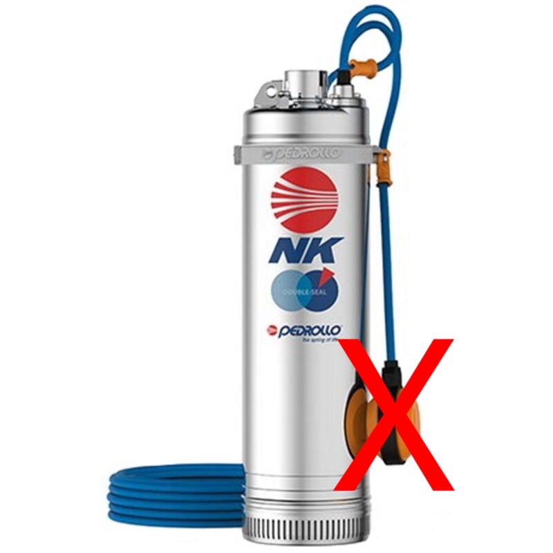 Pompe immergée pour citerne Pedrollo NKm2/5 sans flotteur 1,1kW surpresseur 5' Mono eau potable Cable 20 metres