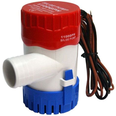 Pompe Immergée - 1100 GPH - 12 V - Pour Drainage Bateau - Corps ABS - Arbre Inoxydable - 1 Pièce