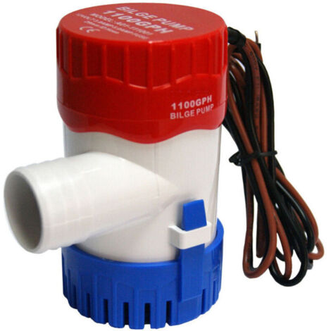 Pompe immergée 1100 GPH 12V – Débit élevé pour drainage – Boîtier ABS résistant – Arbre inoxydable – Facile à nettoyer et à entretenir
