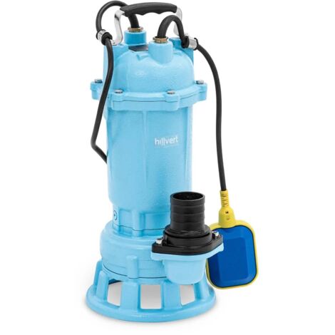 Pompe immergée 500 l/min 2100 watts interrupteur à flotteur broyeur aluminium fonte de fer