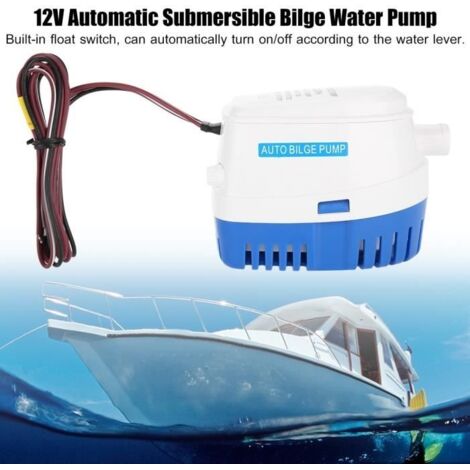 Pompe immergée de cale automatique pour bateau 12V marine submersible automatique commutateur à flotteur entièrement
