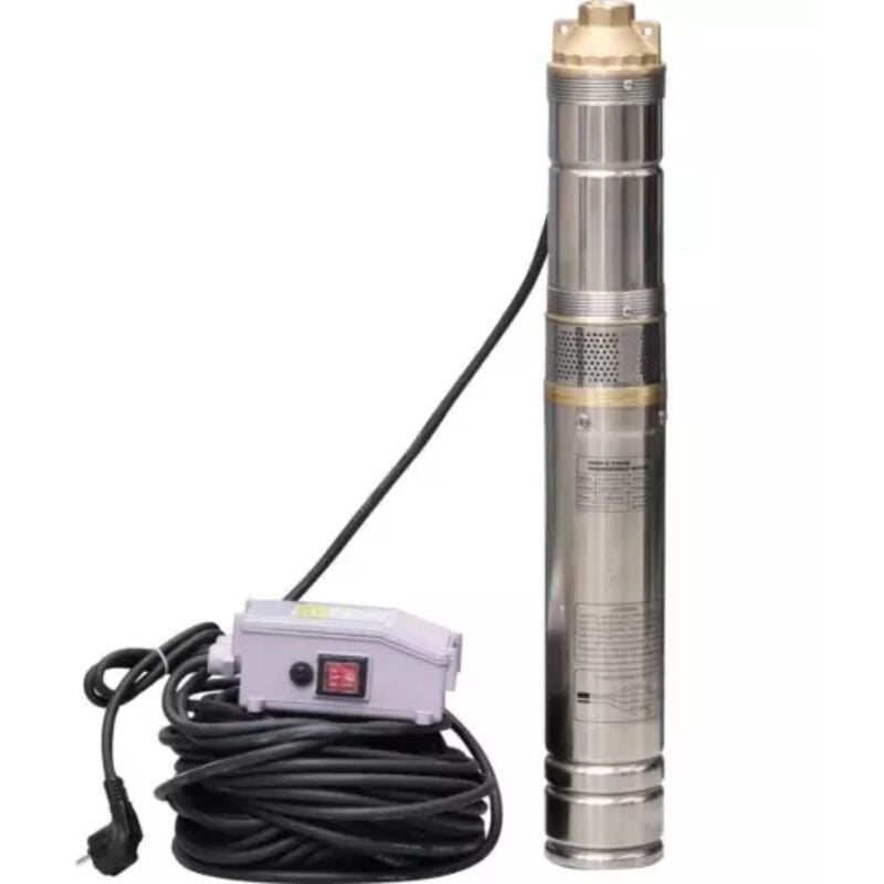 Drakkar Equipement - Pompe à eau immergée de puits 19 turbines 98 mm / 230 v / 1100 w