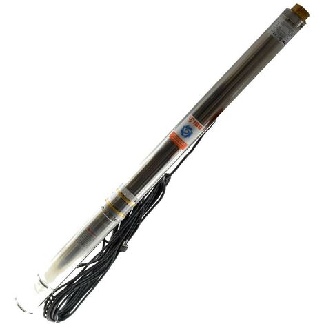 Pompe immergée pour forage - 1100W - 90 m - Inox - 6.3 m3-h