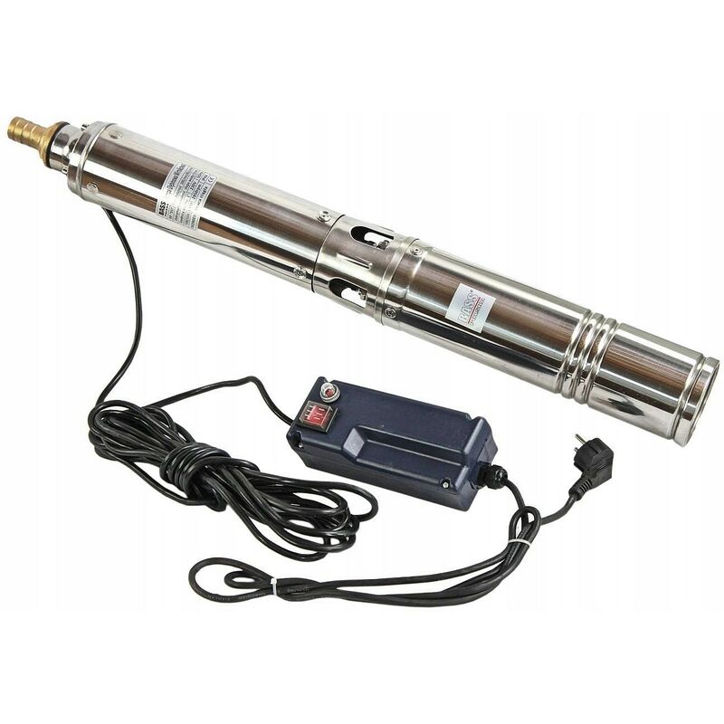 Pompe immergée pour forage - 750W - 55 m - Inox - 6 m3-h - câble 6m