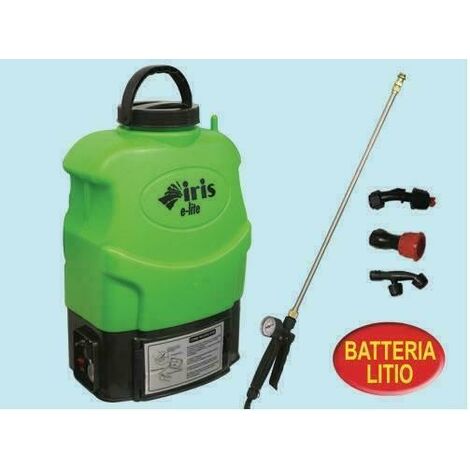 Pompe irisi garden a batteria litio 16 lt elite irrigazione giardinaggio agricol