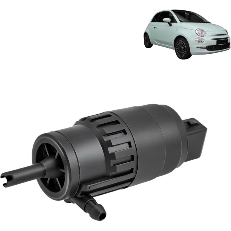 Pompe Lave-Glace Dire-cte (OEM 71740987/1H5955651) - 12V 1950ml/min pour 500C, Do-blo, Duc-ato, Lin-ea (2009-2024)​