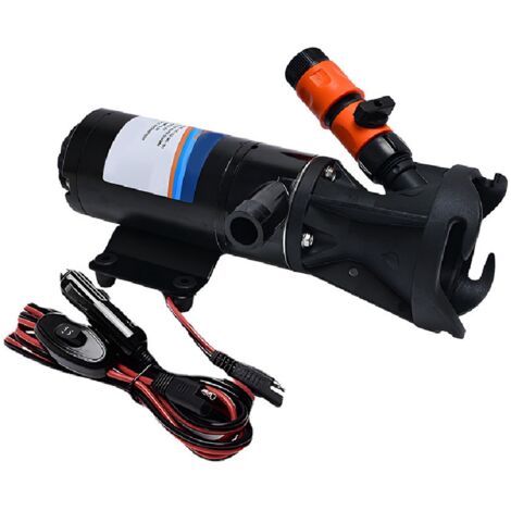 Pompe Macerateur pour Camping-Car 12V DC Self-Priming Taille Inlet 3 Pouces Double Lames 45L/min Orange ou Vert Pompe Électrique Déchets