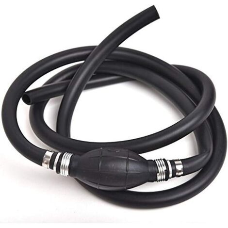 pompe Main Tuyau Essence En Caoutchouc Pompe 8mm (noir) De Transfert De Carburant Gaz Rservoir D'huile Pour Bateau Vhicule Conduite D'aspiration