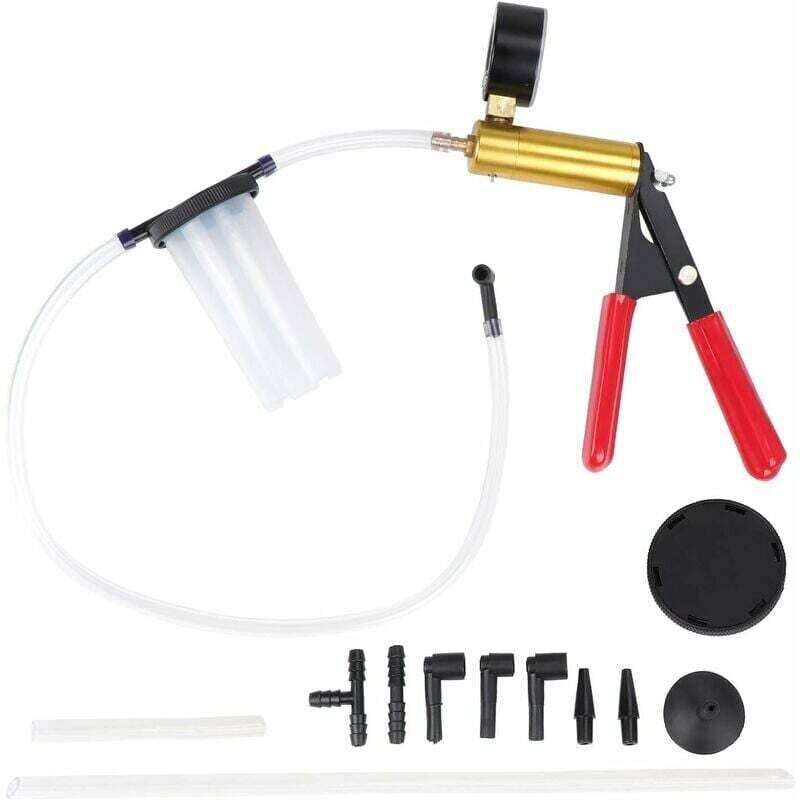 Alovez - Pompe Manuelle à Dépression, Purgeur Liquide De Frein Testeur à Vide, Vide Kit Outil De Réparation Pour Voiture